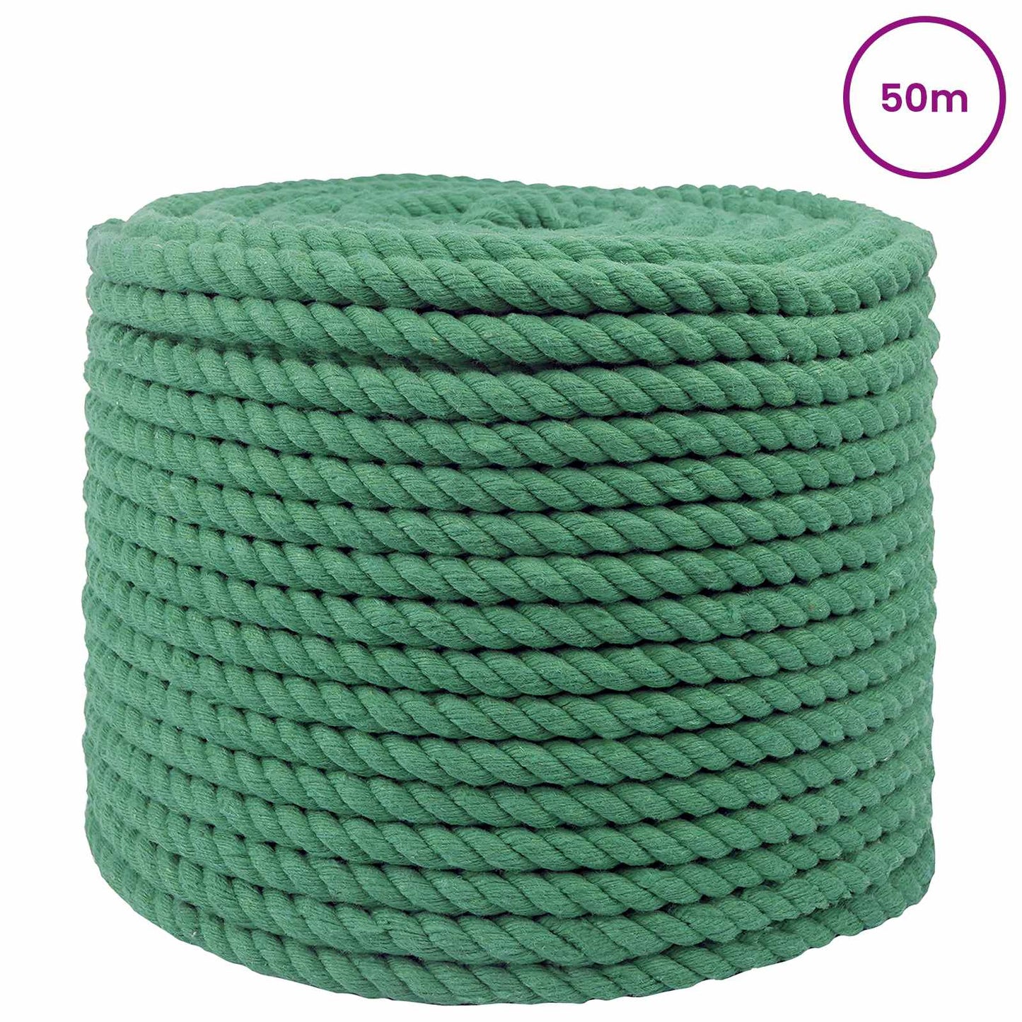 Touw Groen 1 x 1 x 5000 cm Katoen