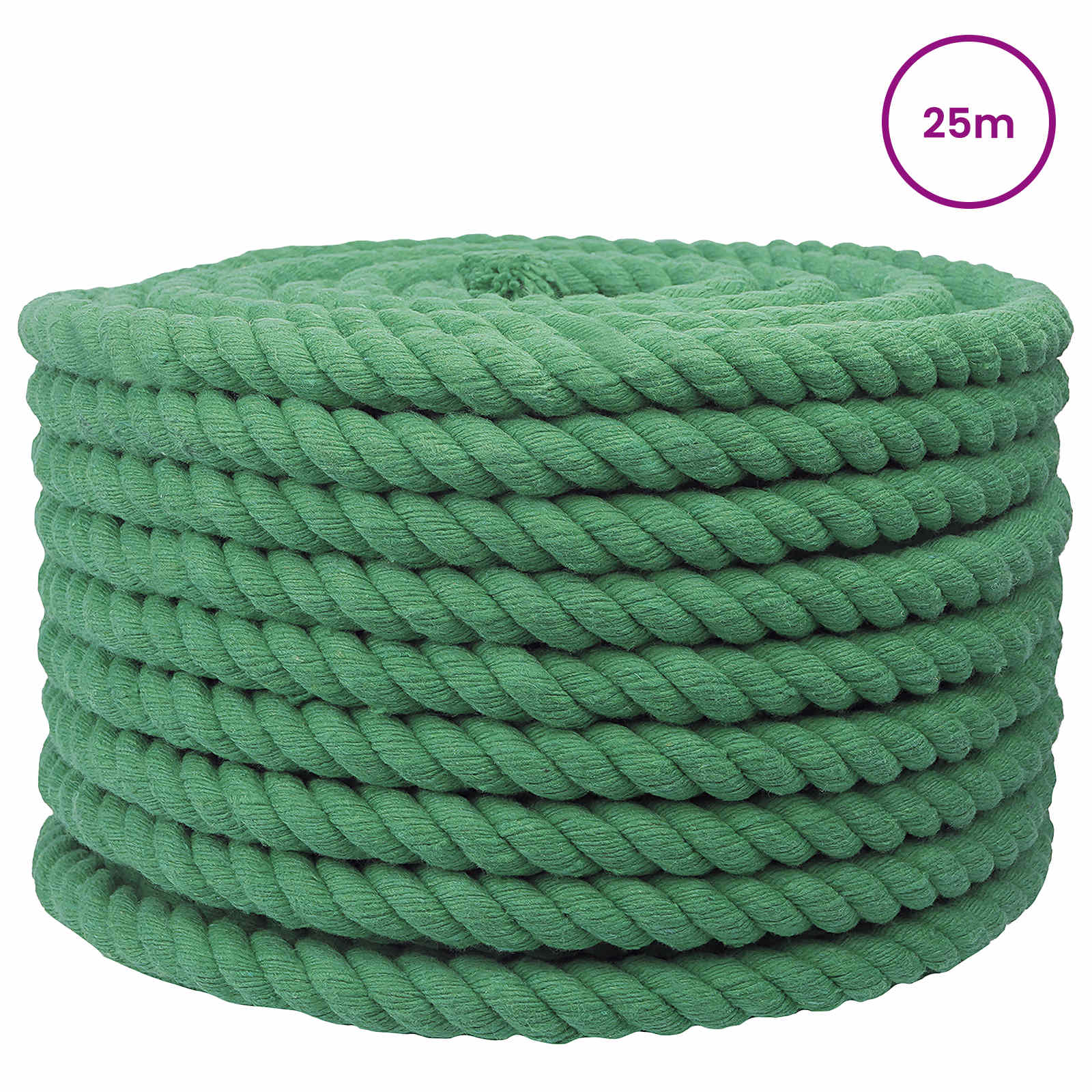 Touw Groen 2 x 2 x 2500 cm Katoen