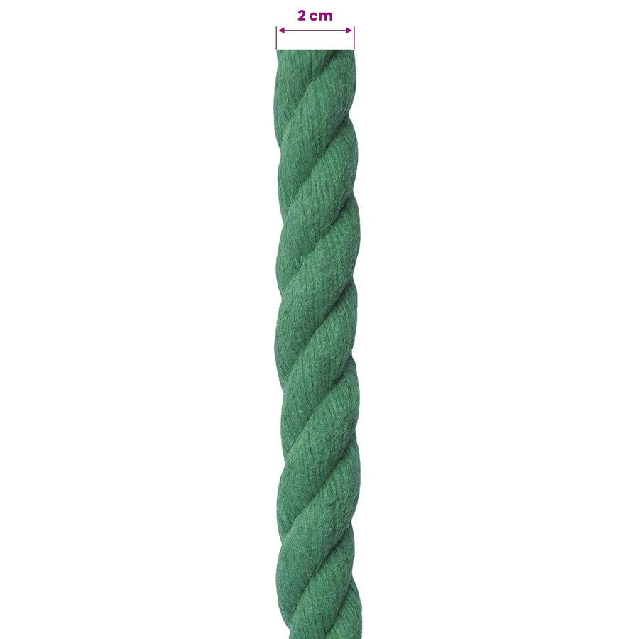 Touw Groen 2 x 2 x 5000 cm Katoen