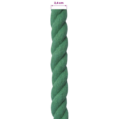 Touw Groen 2,4 x 2,4 x 5000 cm Katoen