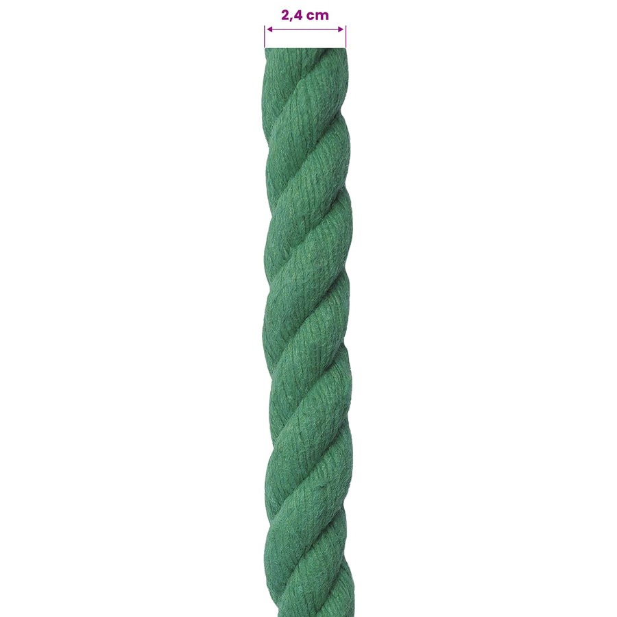 Touw Groen 2,4 x 2,4 x 5000 cm Katoen