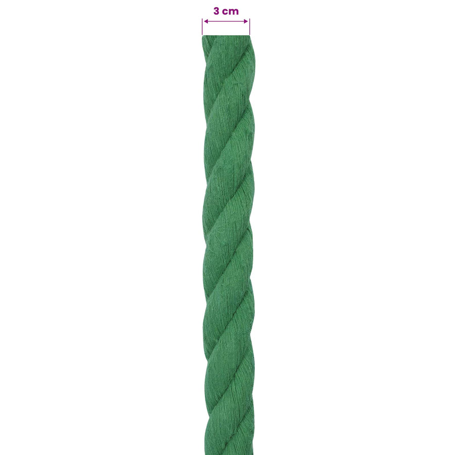 Touw Groen 3 x 3 x 2500 cm Katoen