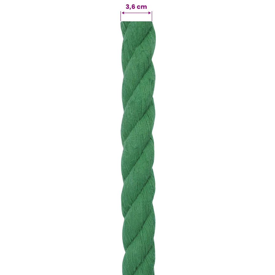 Touw Groen 3,6 x 3,6 x 500 cm Katoen