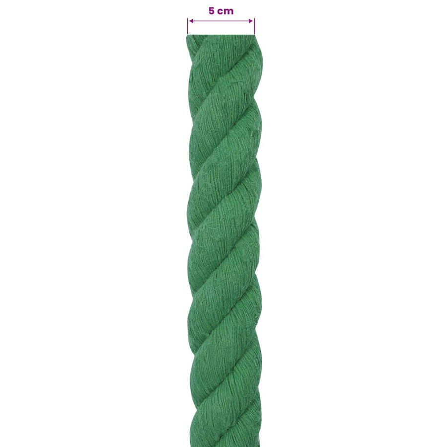 Touw Groen 5 x 5 x 1000 cm Katoen