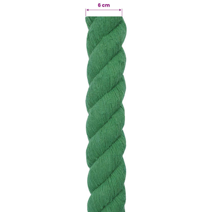 Touw Groen 6 x 6 x 1000 cm Katoen
