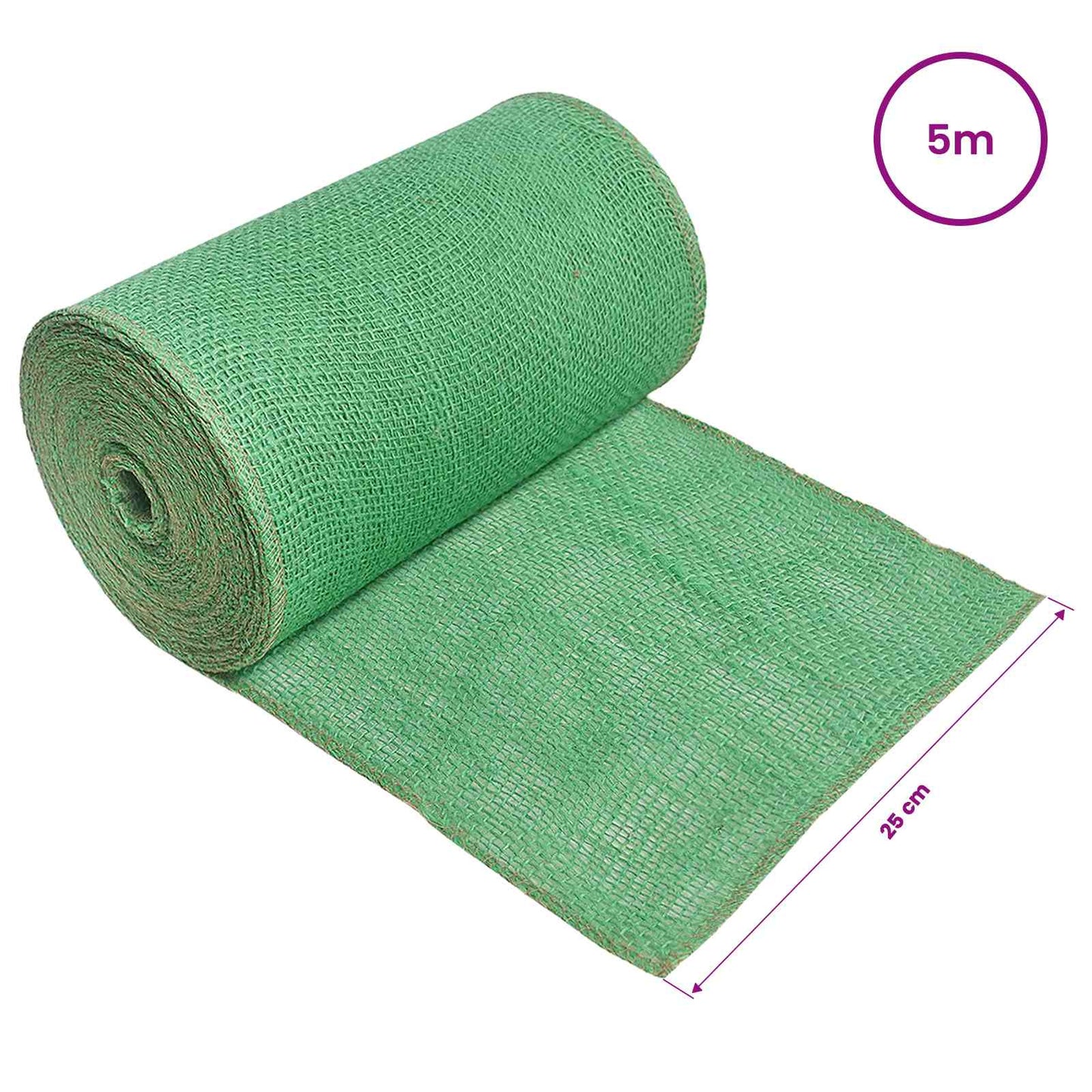Jute Rol Groen 25 x 500 cm