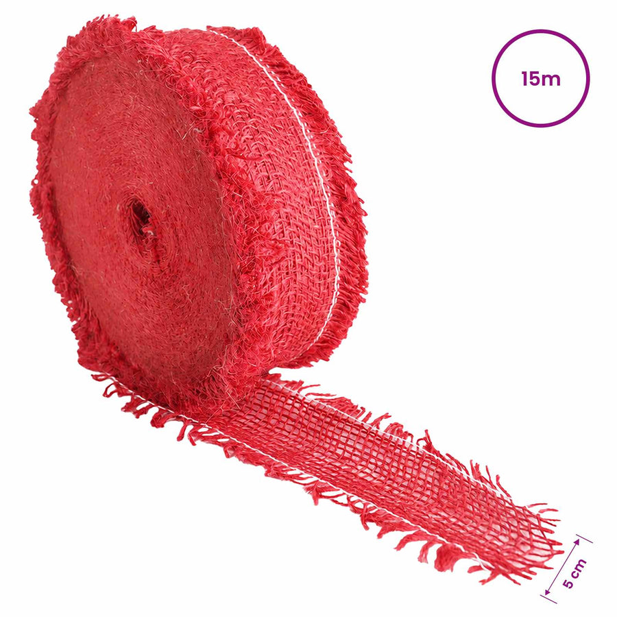 Jute Rol Rood 5 x 1500 cm