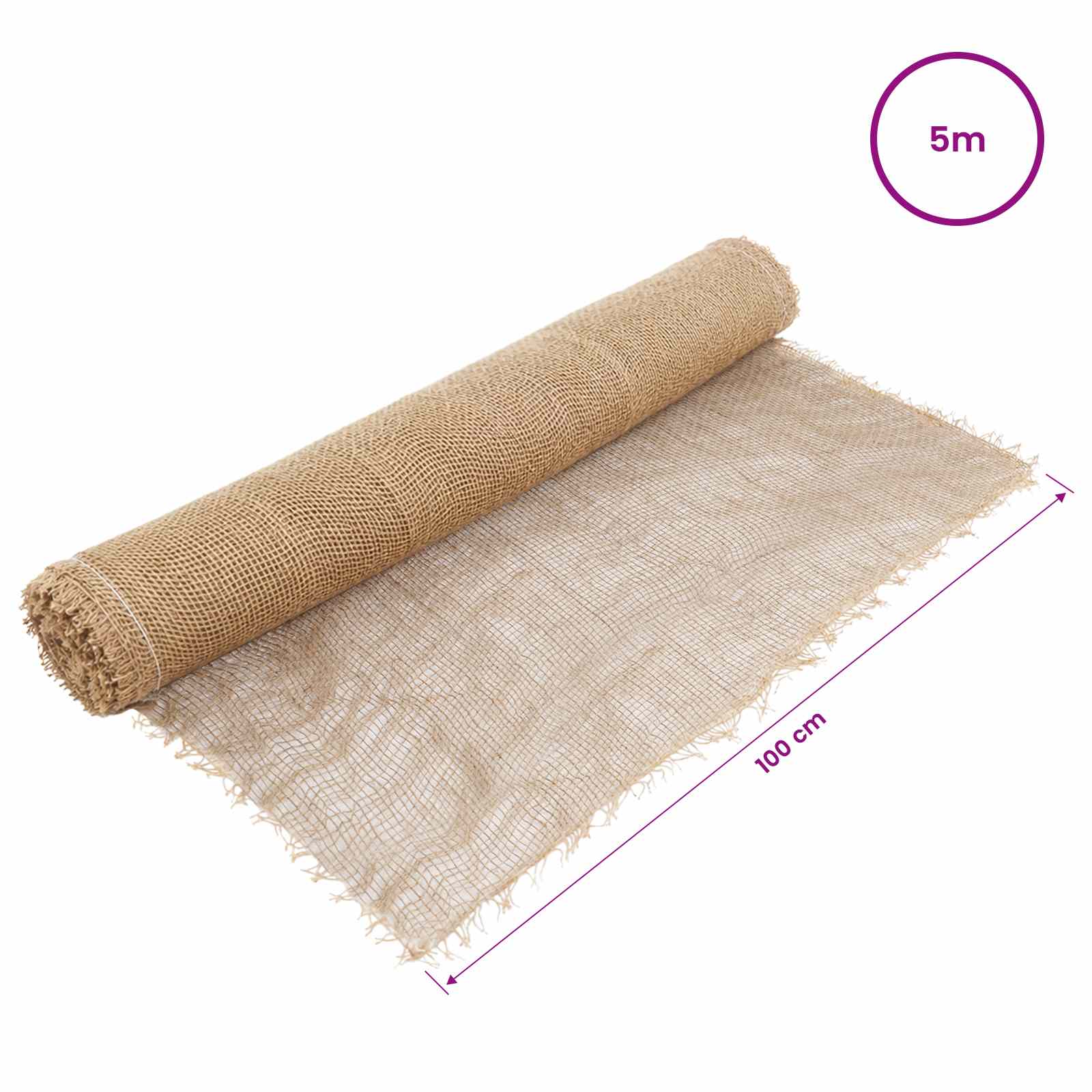 Jute Rol Naturel 100 x 500 cm
