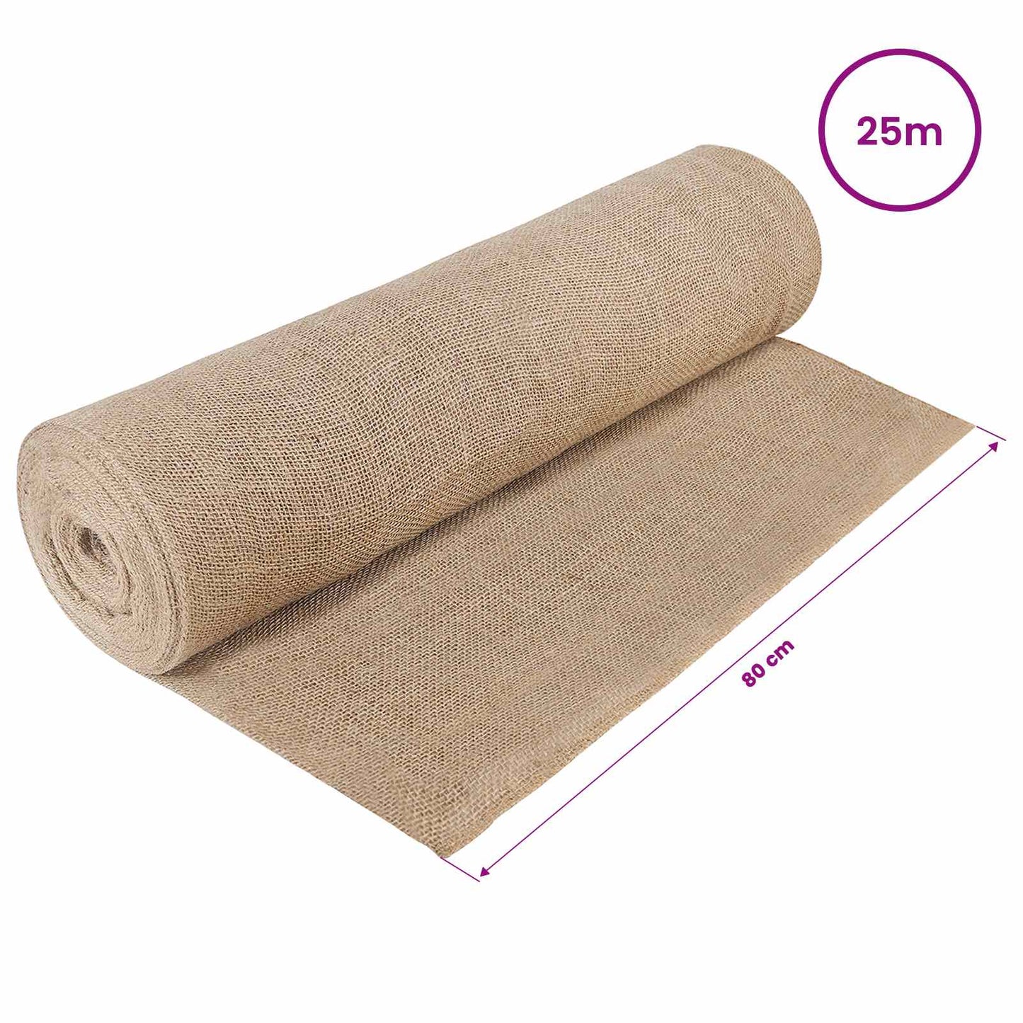 Jute Rol Naturel 160 x 2500 cm