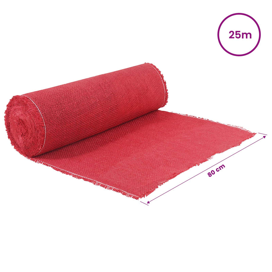 Jute Rol 160 x 2500 cm Rood