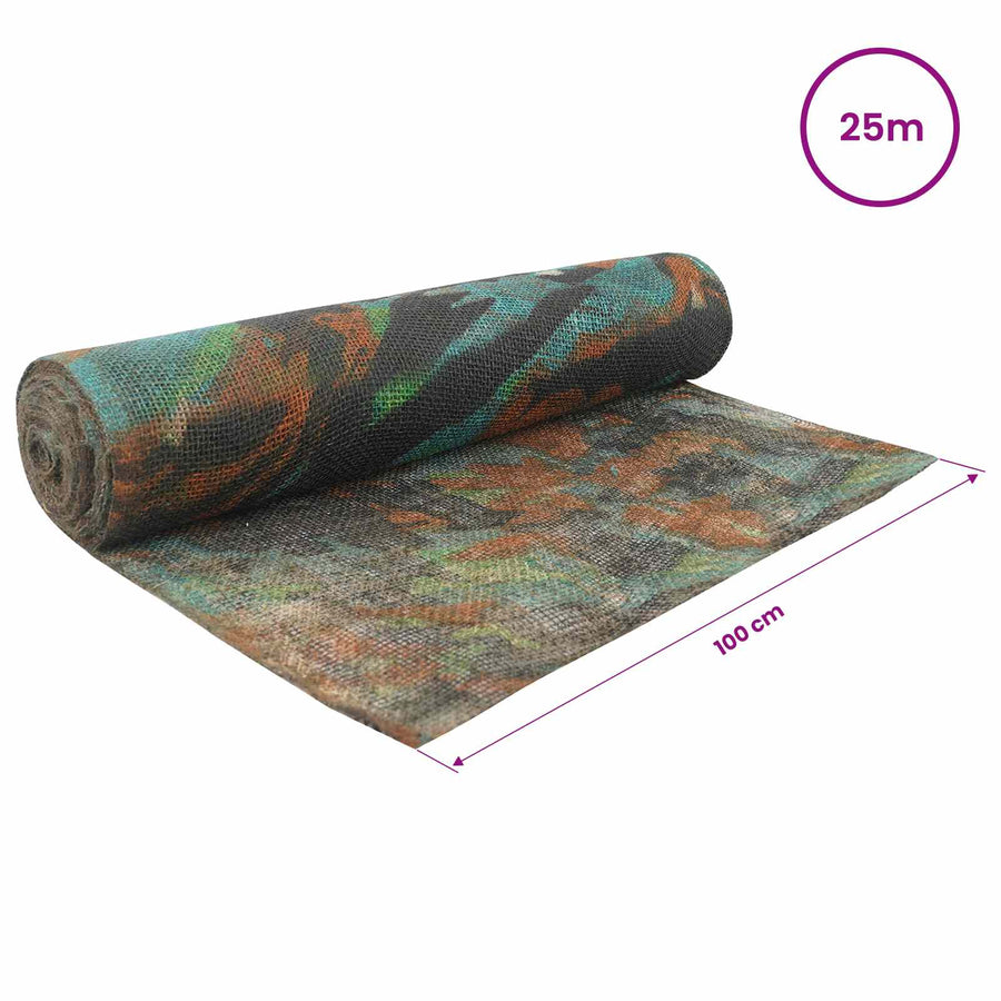 Jute Rol Camouflage 100 x 2500 cm