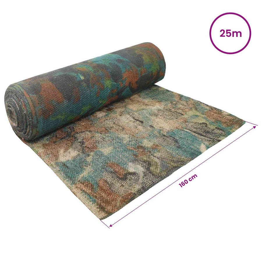 Jute Rol Camouflage 160 x 2500 cm