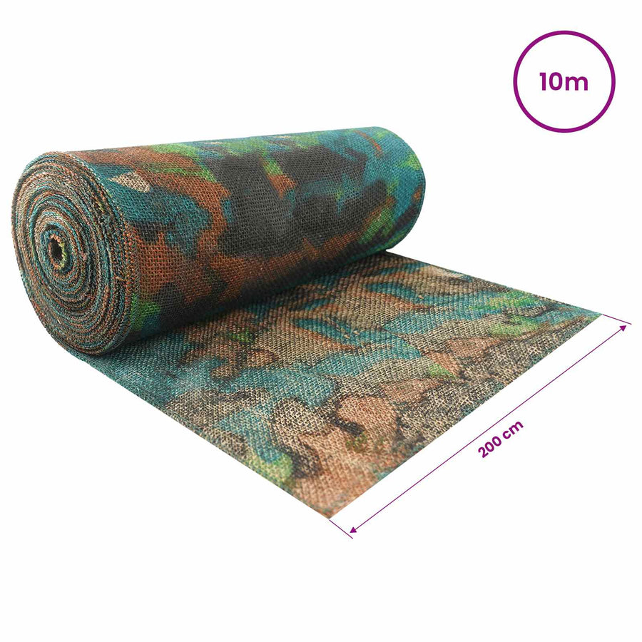 Jute Rol Camouflage 200 x 1000 cm