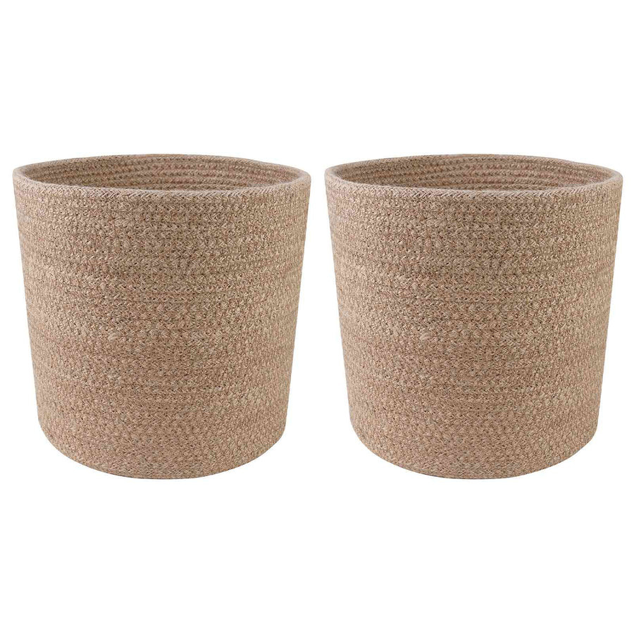 Plantenpot Set 2 pcs Naturel Ø 21 x 21 cm 100% Tossa Jute