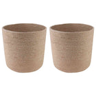Plant Pot Set 2 pcs Natural Ø 28 x 28 cm 100% Tossa Jute