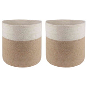 Plantenpot set 2 stuks Ø28x28 cm jute