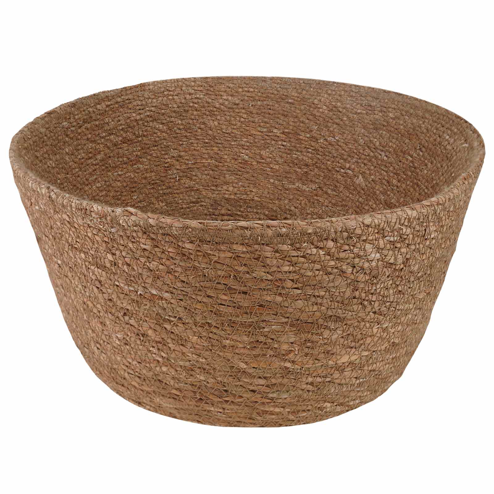 Plantenpot met handvatten Naturel Ø 22 x 20 cm 100% Zeegras