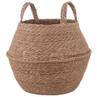 Plant Pot with Handles Natural Ø 32 x 32 cm 100% Seagrass