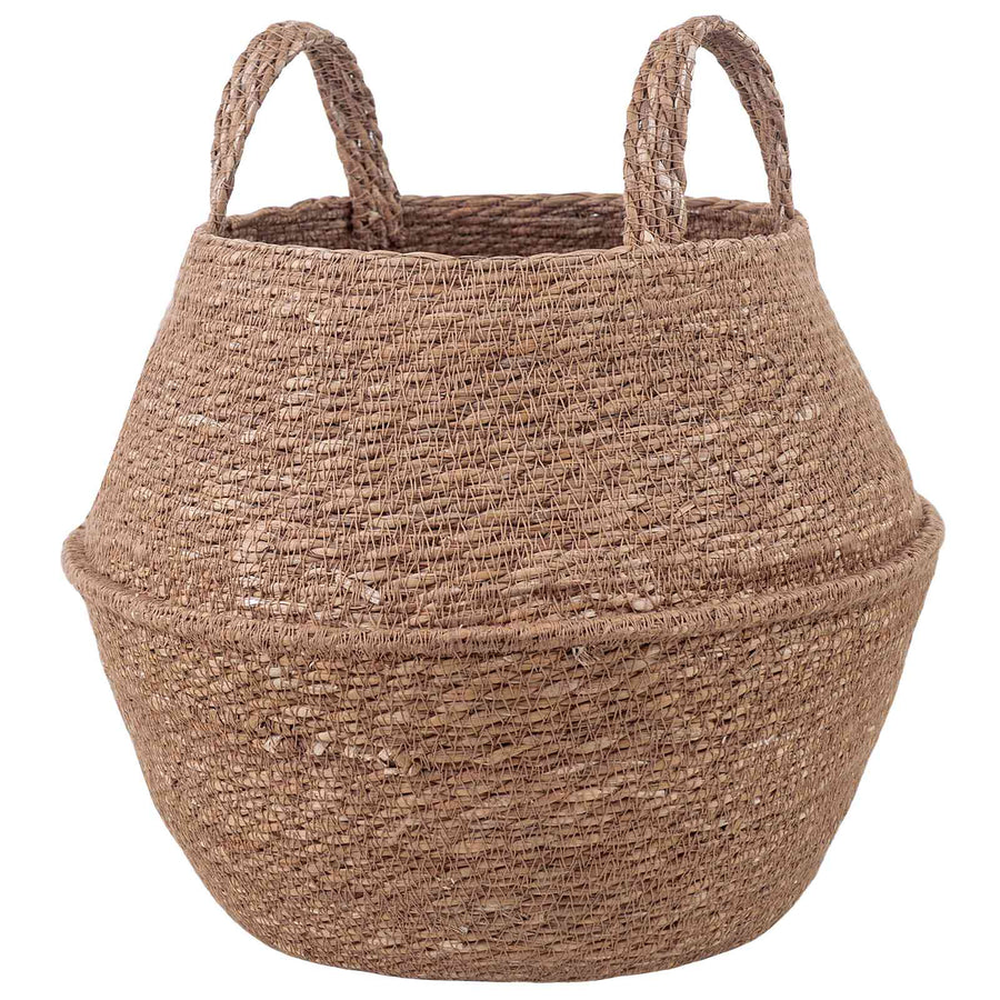 Plantenpot met handvatten Naturel Ø 32 x 32 cm 100% Zeegras