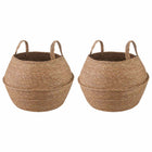 Plant pot with handles 2 pcs Natural Ø 32 x 32 cm
