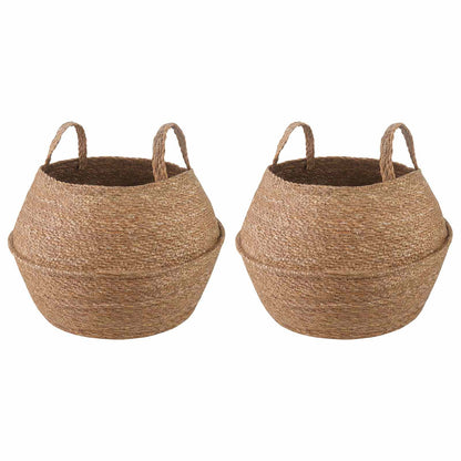 Plantenpot met handvatten 2 pcs Naturel Ø 32 x 32 cm