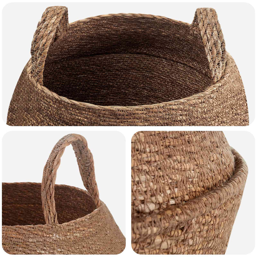 Plantenpot met handvatten 2 pcs Naturel Ø 45 x 36 cm