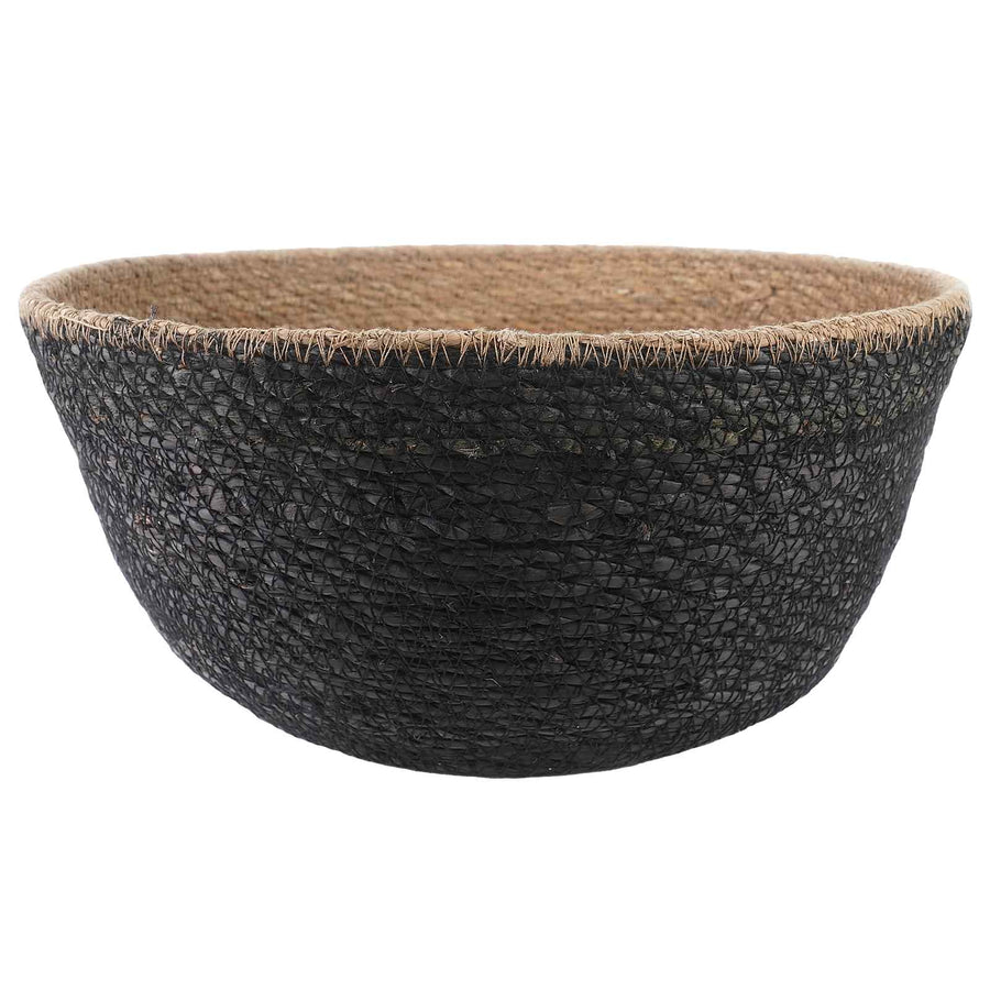 Plantenpot met handvatten 2 pcs Zwart Ø 32 x 32 cm 100% Zeegras