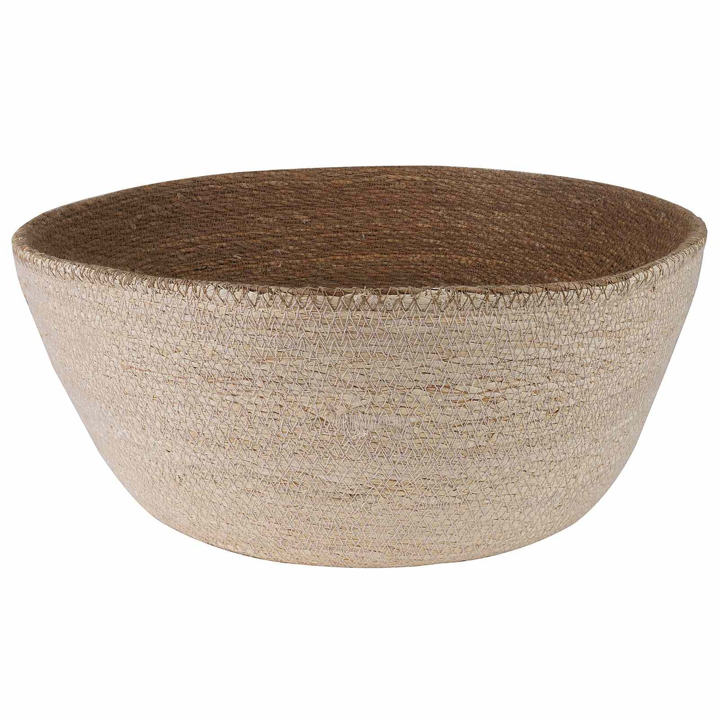 Plantenpot met handvatten 2 pcs Wit Ø 45 x 36 cm 100% Zeegras