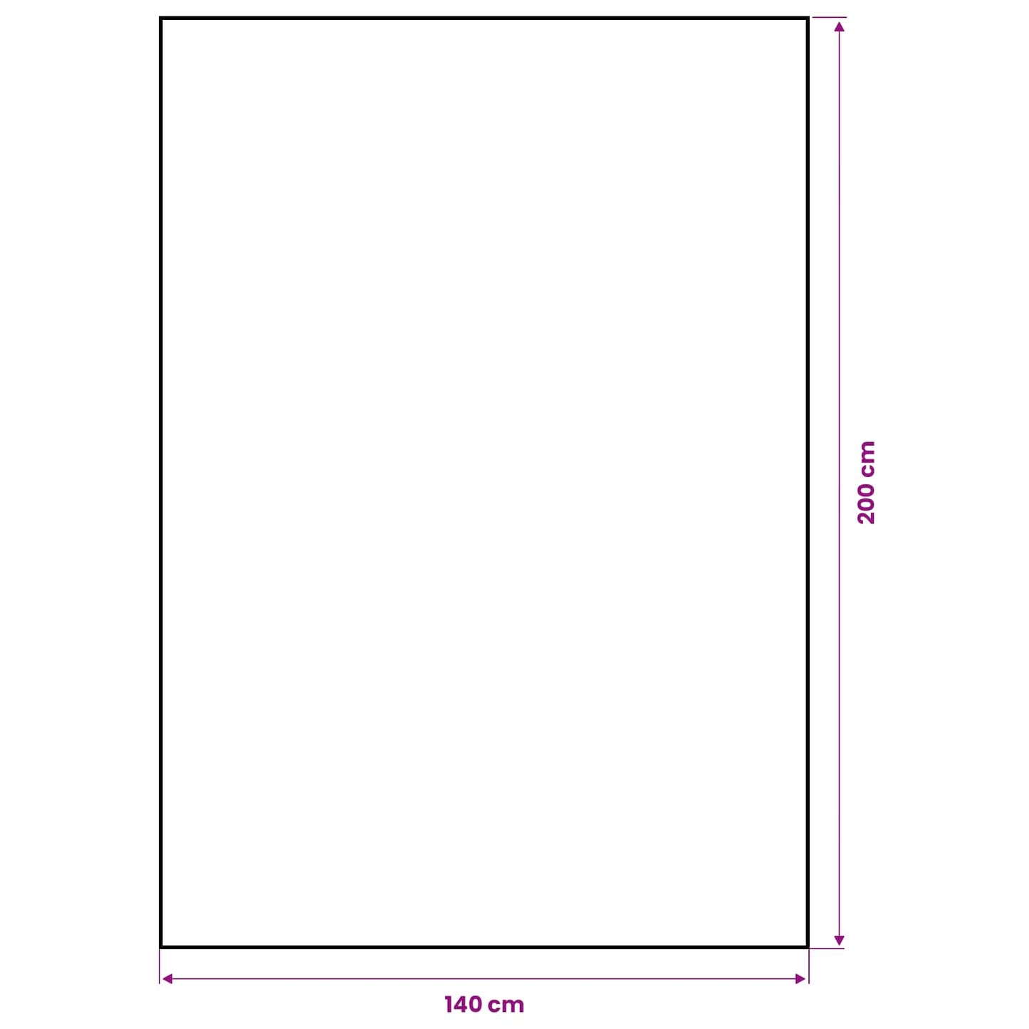 Jute tafelkleed Naturel 140 x 200 cm 100% Tossa Jute