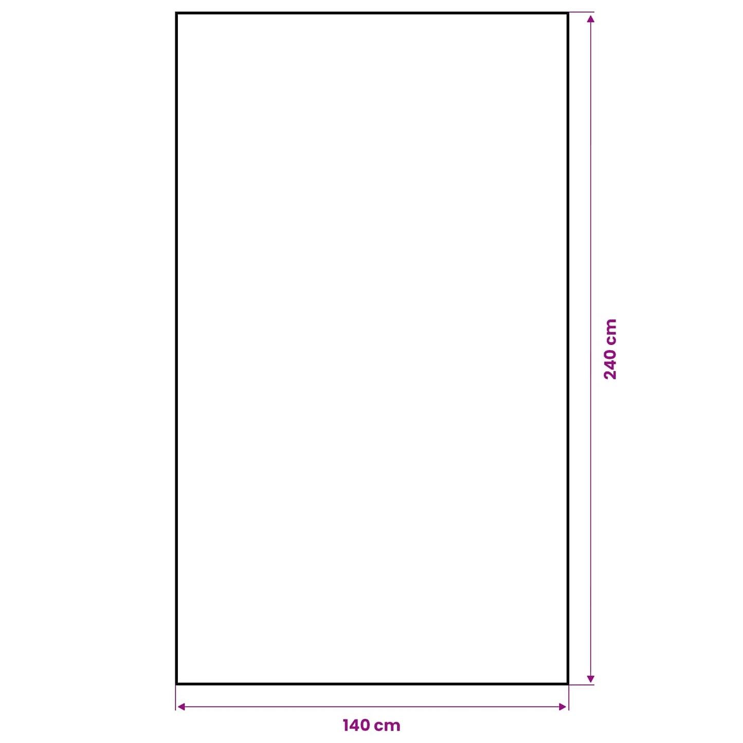 Jute tafelkleed Naturel 140 x 240 cm 100% Tossa Jute