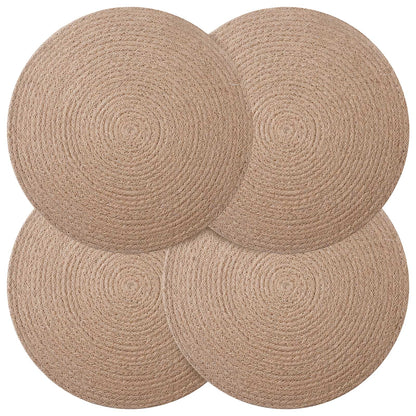 Jute placematten 4 st Naturel 100% Tossa Jute