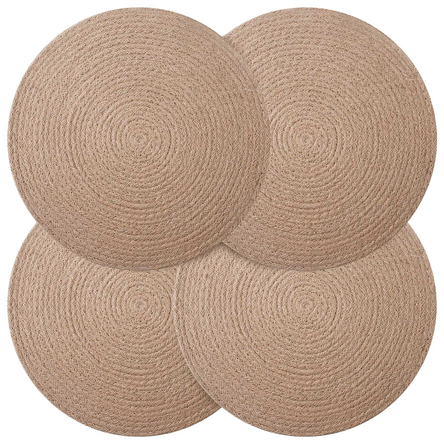 Jute placematten 4 st Naturel 100% Tossa Jute