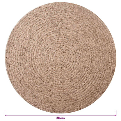 Jute placematten 12 st Naturel 100% Tossa Jute