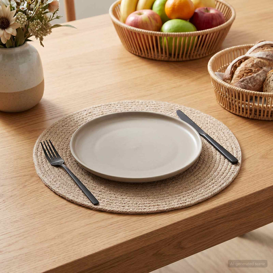 Jute placematten 50 st Naturel 100% Tossa Jute