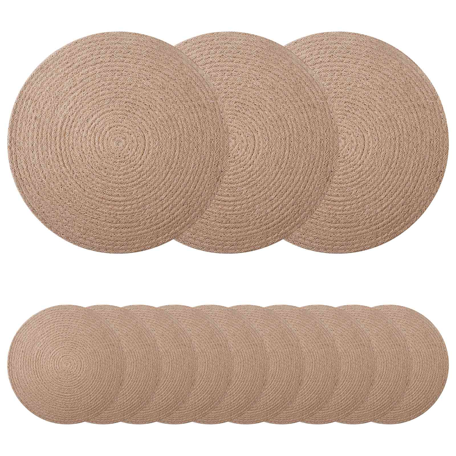 Jute placematten 50 st Naturel 100% Tossa Jute