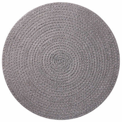 Jute placematten 4 st Grijs 100% Tossa Jute