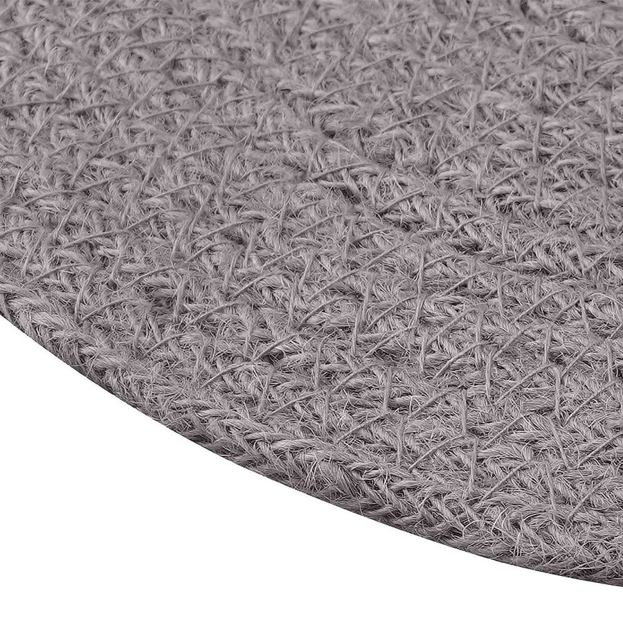 Jute placematten 6 st Grijs 100% Tossa Jute