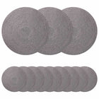 Placemats jute grijs 30 cm 12 stuks