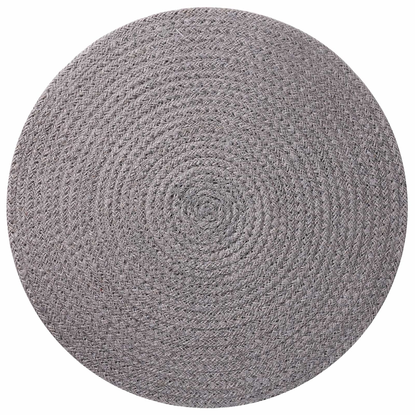 Jute placematten 12 st Grijs 100% Tossa Jute
