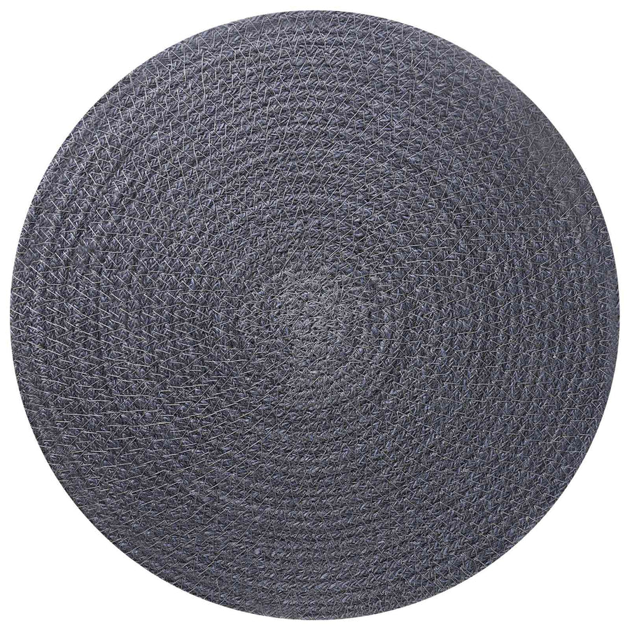 Jute placematten 12 st Donkergrijs 100% Tossa Jute