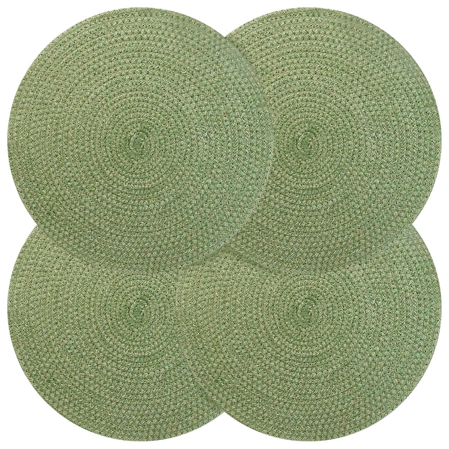 Jute placematten 4 st Olijfgroen 100% Tossa Jute