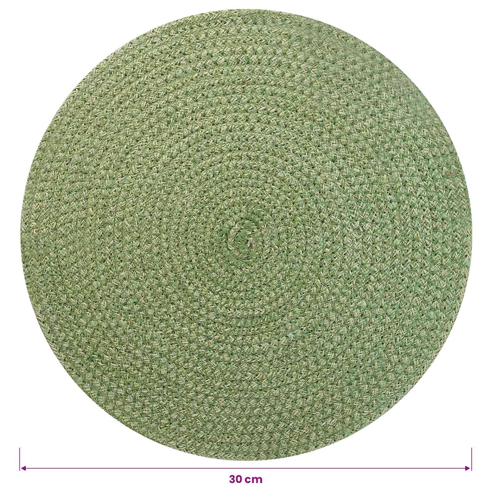 Jute placematten 12 st Olijfgroen 100% Tossa Jute