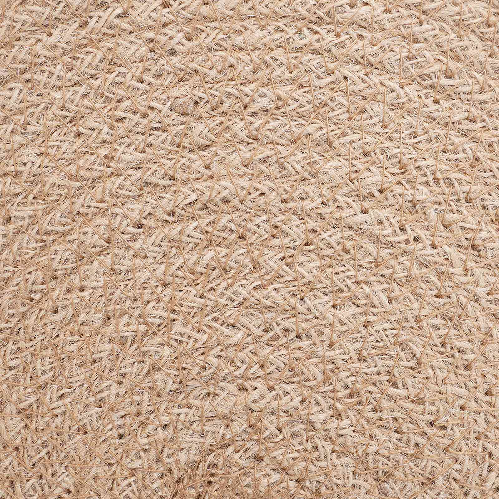 Jute placematten 12 st Naturel en Zwart 100% Tossa Jute