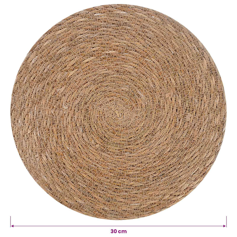 Zeegroene placemats 6 st Naturel 100% Zeegras