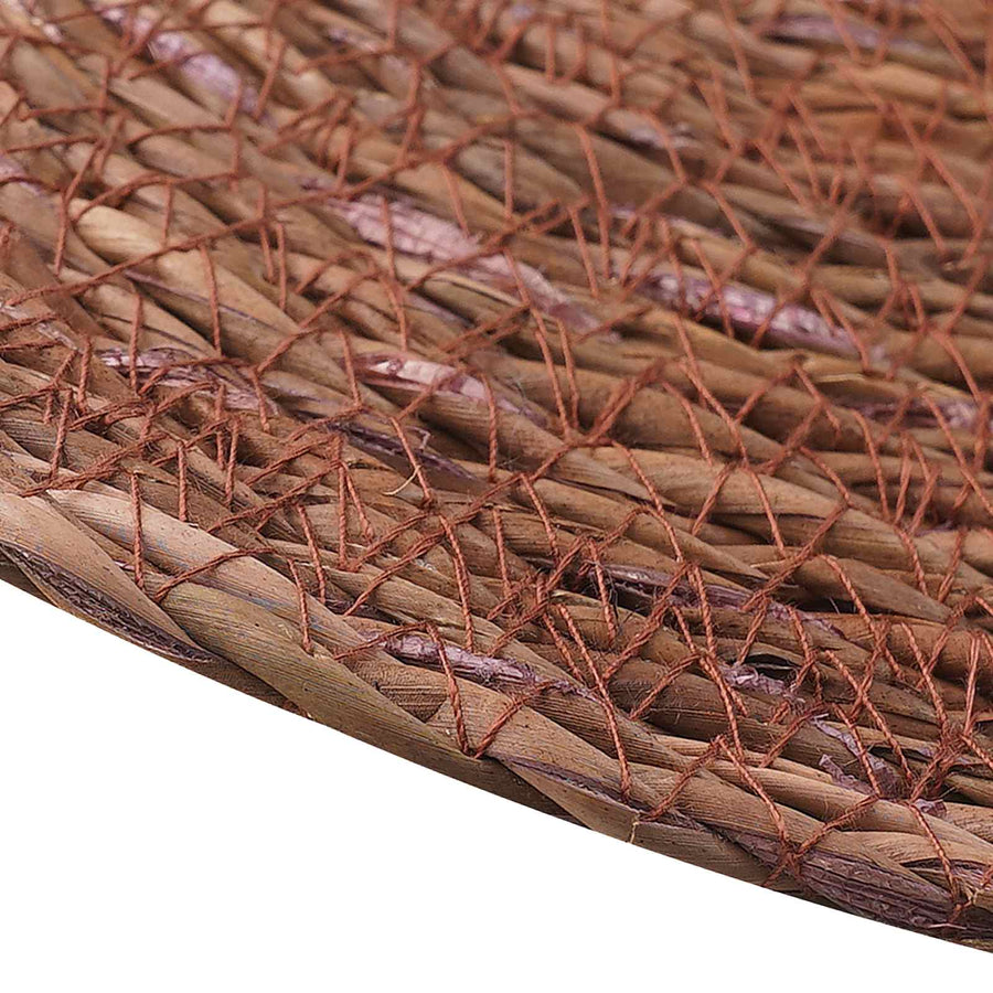 Zeegroene placemats 4 st Bruin 100% Zeegras