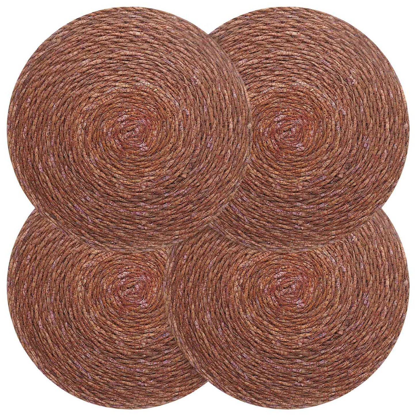Zeegroene placemats 4 st Bruin 100% Zeegras