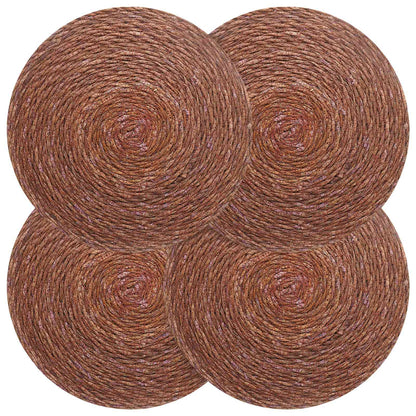 Zeegroene placemats 4 st Bruin 100% Zeegras