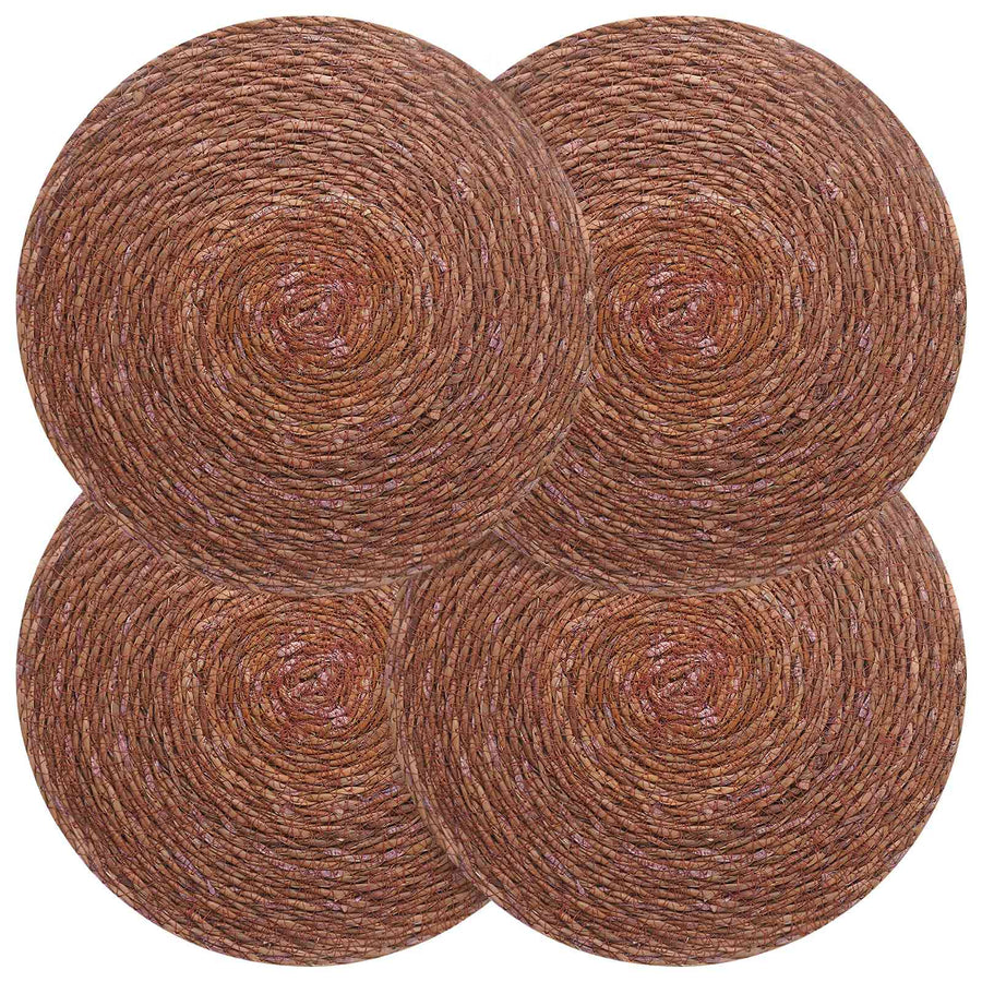 Zeegroene placemats 4 st Bruin 100% Zeegras
