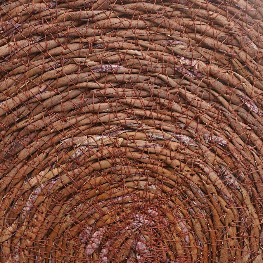 Zeegroene placemats 6 st Bruin 100% Zeegras