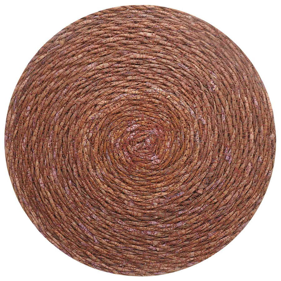 Zeegroene placemats 12 st Bruin 100% Zeegras